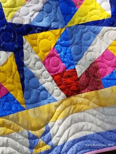 Paper Pieced Scrappy Close Up 2018